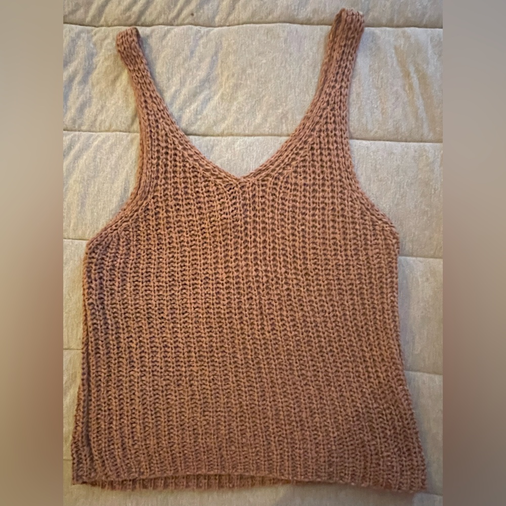 moon & madison Brown Knit Tank Top sm - Picture 3 of 8